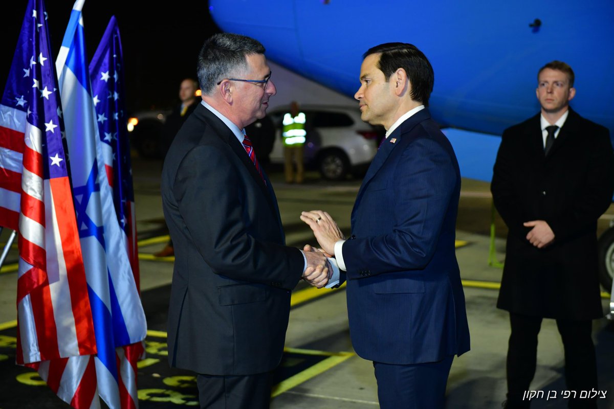 Welcome to Israel <a href="/SecRubio/">Secretary Marco Rubio</a> Secretary of State Marco Rubio! 🇮🇱🇺🇸