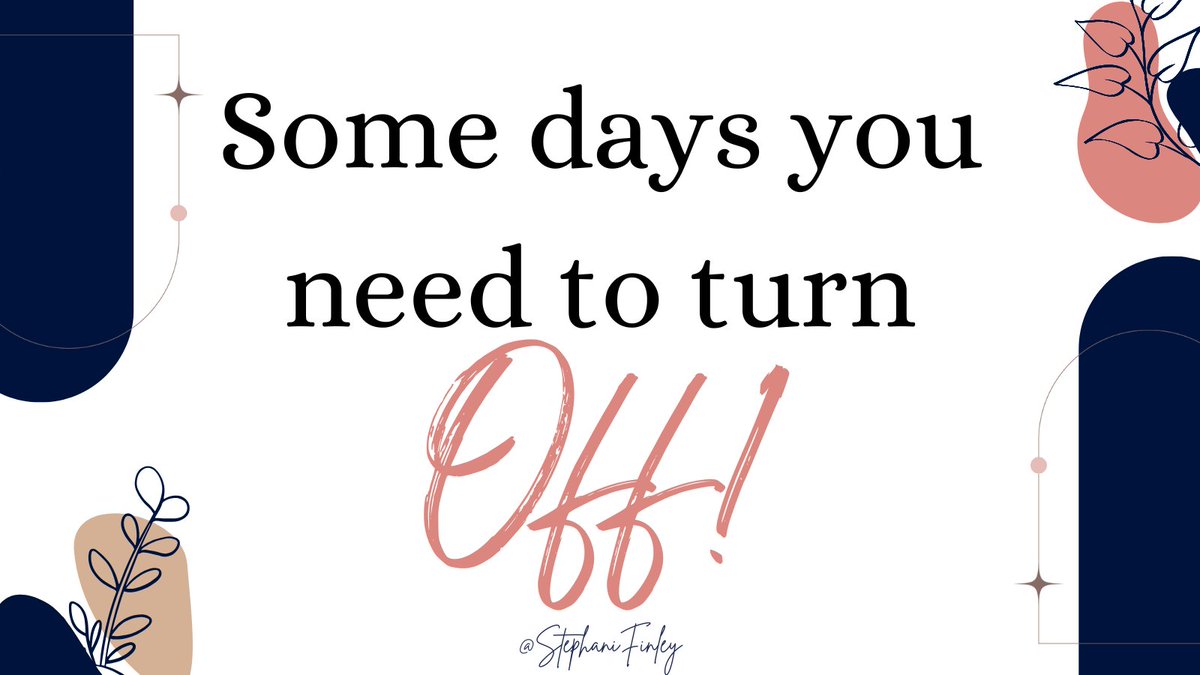 StephaniFinley's tweet image. There is power in not always being “On.” High achievers, especially Type A #leaders, find it hard to step away and #Recharge. If you are driven by a relentless work ethic, here’s a hard-hitting fact – no one benefits if you burnout. The best ...more on Instagram
@stephanieafinley