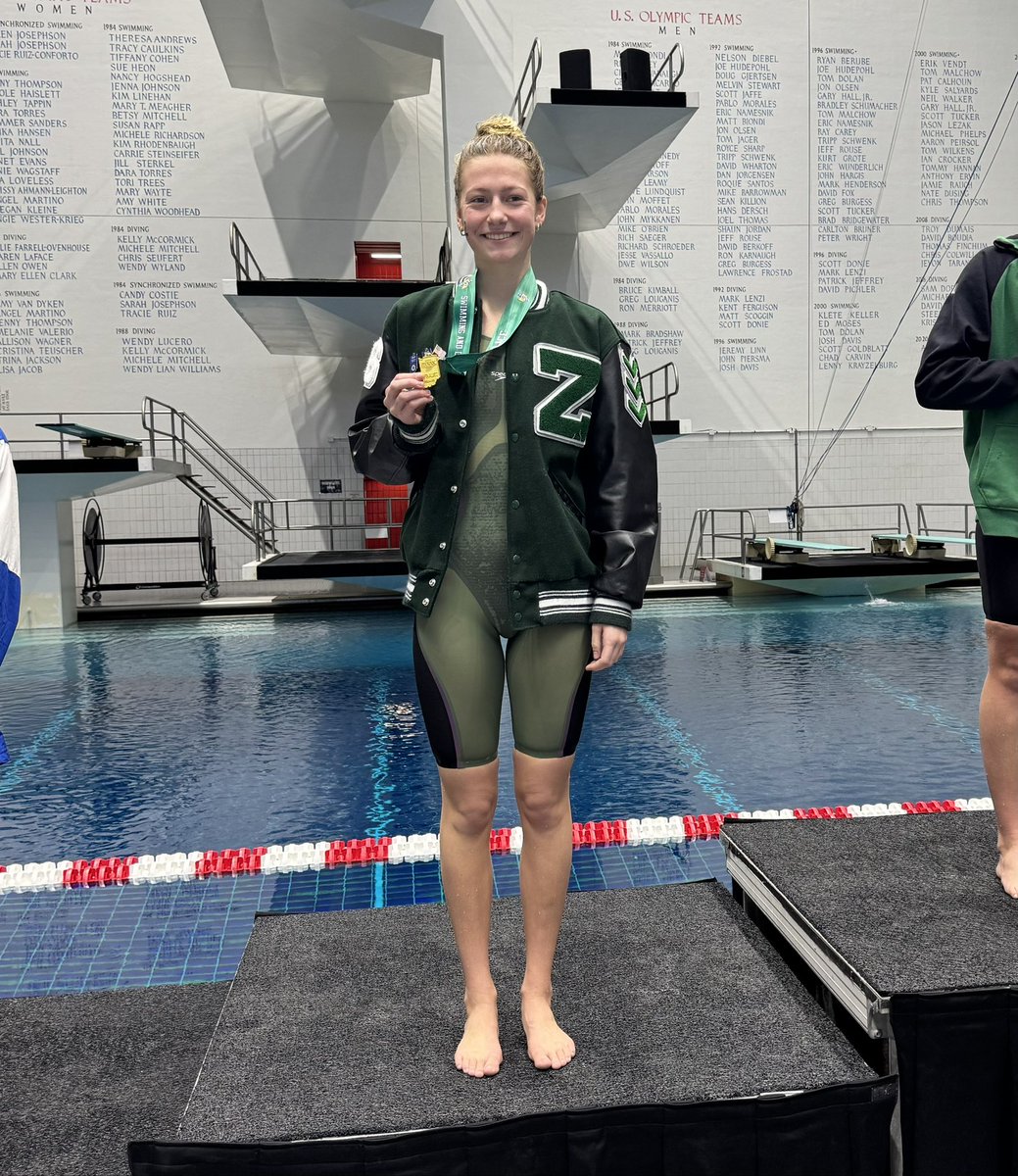 Fifth place in the 500-free for <a href="/ZCHSswimdive/">Zionsville Swimming & Diving</a> Junior Ava Metzger. <a href="/ZCSeagles/">Zionsville High School Athletics</a>
