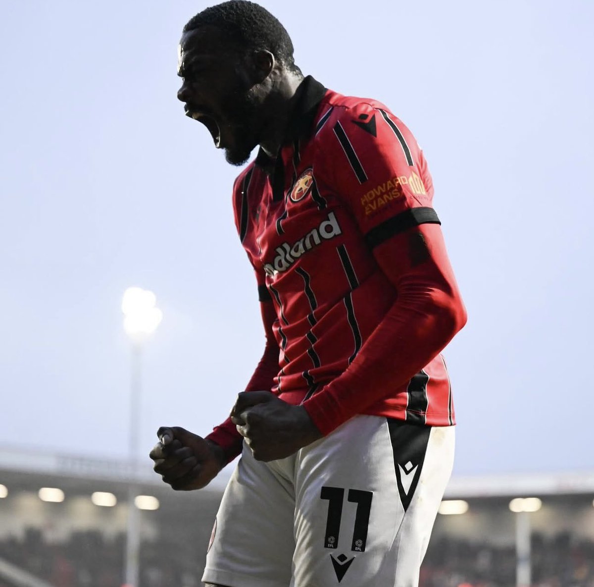 LeviAmantchi's tweet image. Mixed emotion’s today, 3 points &amp;amp; amazing courage from the boys to come back for the win, thank you to the fans for the support was different class. That goal was for you Devonte my good friend RIP ❤️🕊️ @WFCOfficial