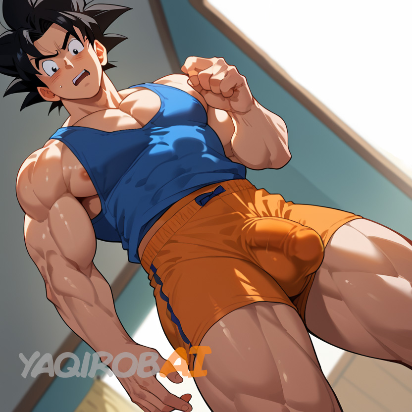 Yaqirob's tweet image. Goku always with his crotch problems 😋