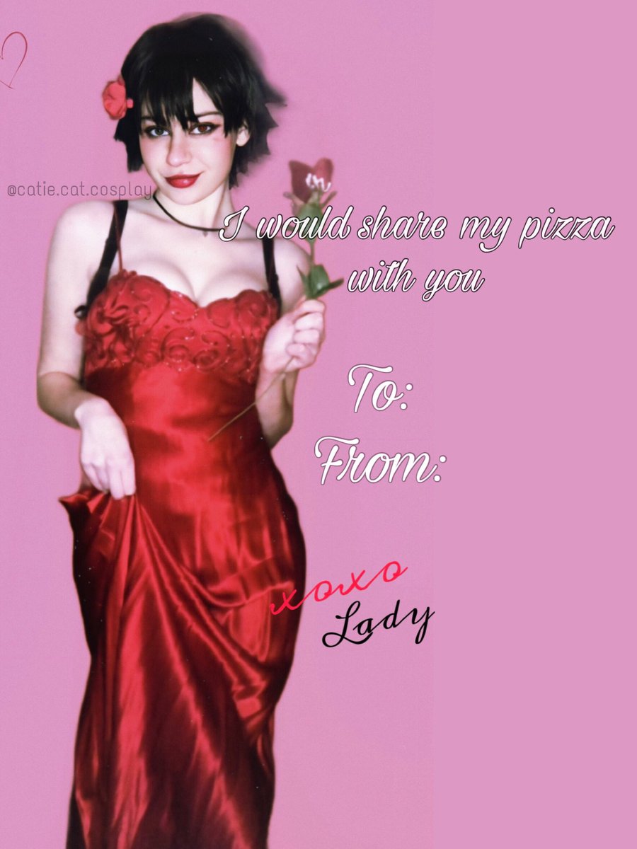 catiecatcosplay's tweet photo. Wait I turned my cosplay photo into a valentines card
Behold:
#DevilMayCry #Capcom #Cosplay #LadyDevilMayCry #anime https://t.co/XxjT76yrGC