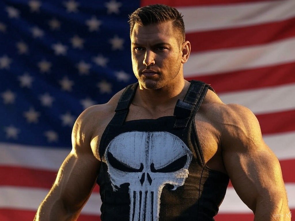 Grok version of an appealing Deepstate Punisher.