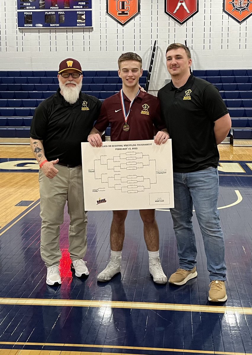 Congrats to Warwick’s 144 Joshua Barnhart who is now a 2X Regional Champion.
#RAIDERPRIDE