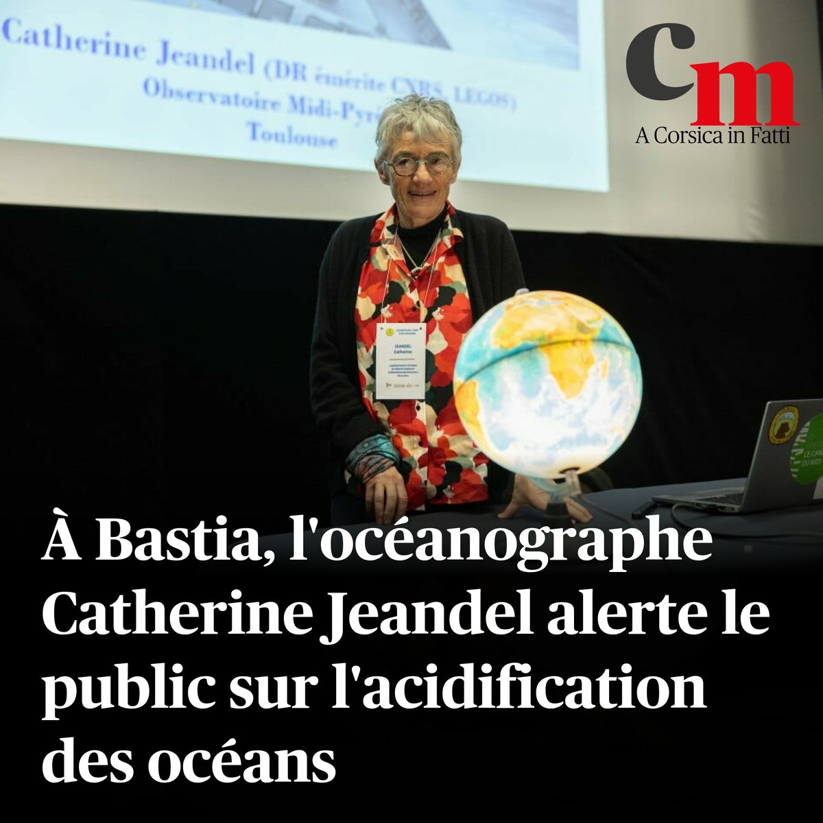 À Bastia, l'océanographe Catherine Jeandel alerte le public sur l'acidification des océans
➡️ sur.corsematin.com/jQ1