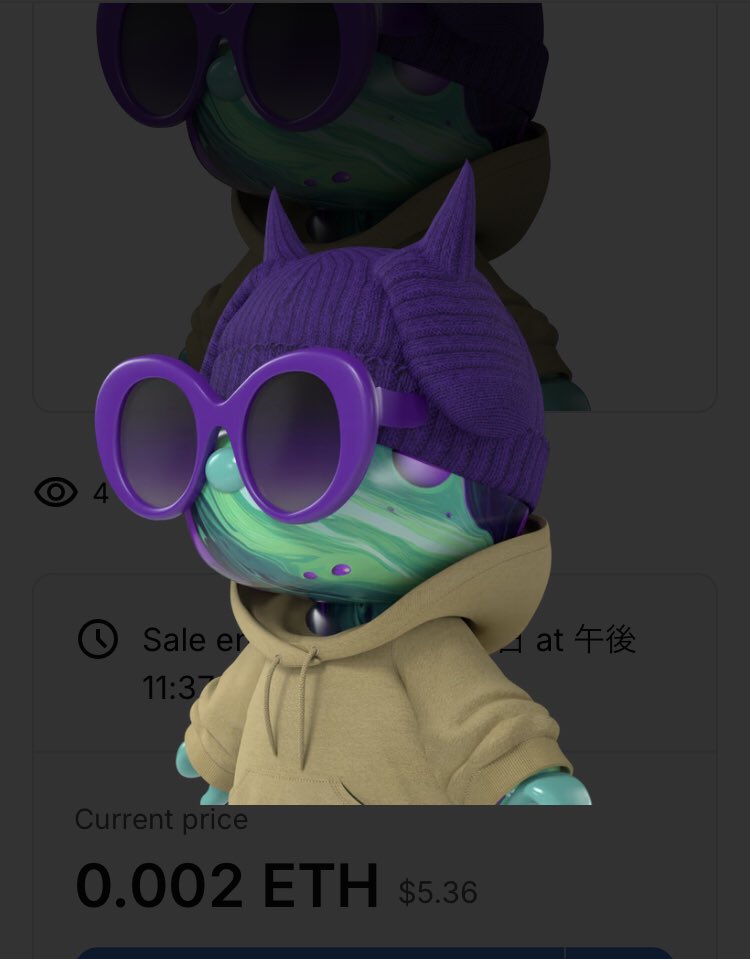 tsubuyakinouchi's tweet image. openseaからオススメのメタサムを紹介する #メタサムコンシェルジュ 
#MetaSamurai2 から紫のDevil Beenie身につけたこの子🐶
シンプルに可愛い😍

フロア
0.002ETH

#MetaSamurai 
#NFT 
#IGYB 
@1block_official