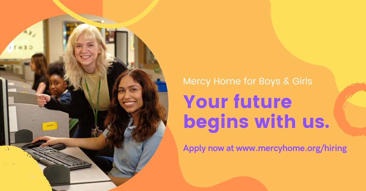 Join our team! If you want to make a difference in the lives of young people, you might be just who we're looking for. Take a look at our open positions, and consider applying today. Mercy Home needs caring people like you!  #topworkplace #workwithus bit.ly/3KgDcIN