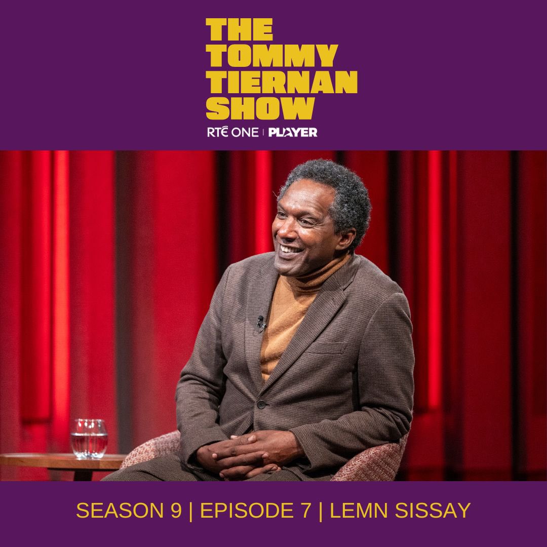Tommy’s first guest tonight is Author Lemn Sissay 

📺 Watch live now on <a href="/RTEOne/">RTÉ One</a> or on the <a href="/RTEplayer/">RTÉ Player</a>: rte.ie/player/onnow #TommyTiernanShow