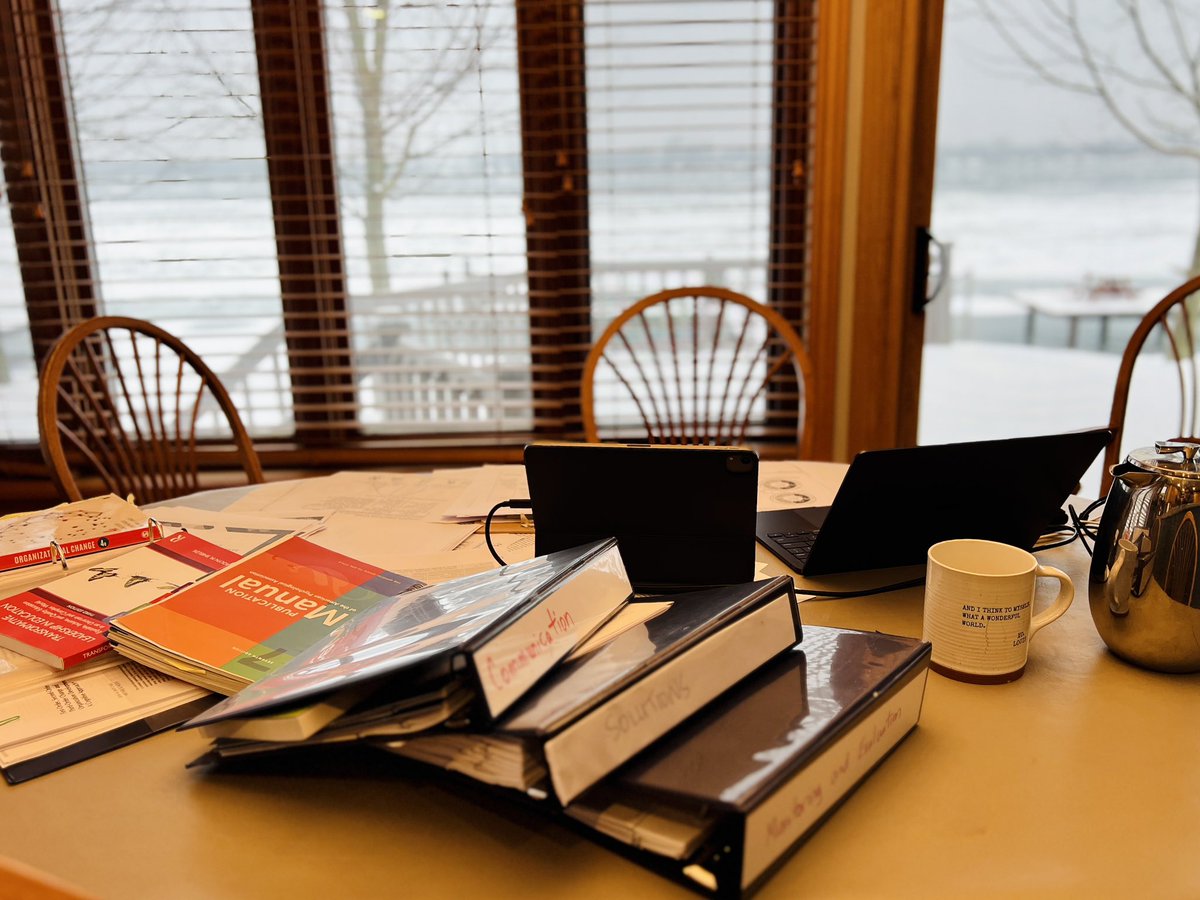This is what a <a href="/westernuEdu/">Western Education</a> doctorate really looks like. A kitchen table, coffee, and well worn keyboard surrounded by papers. 💜

✍️ Writing the 3rd chapter of my dissertation that applies early literacy research to improve student learning trajectories and disrupt the status