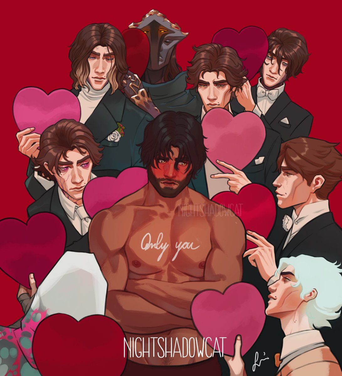 NightshadowCatS's tweet photo. I wanted to draw something great for St Valentine's day but I couldn't finish it in time, so...happy belated Valentine's, nation ❤️💖💕
#jayvik #jaycexviktor #jaycetalis #viktorarcane #fanart #valentinesday #digitalart #arcane #arcaneseason2 #drawing https://t.co/hlCn306Kye