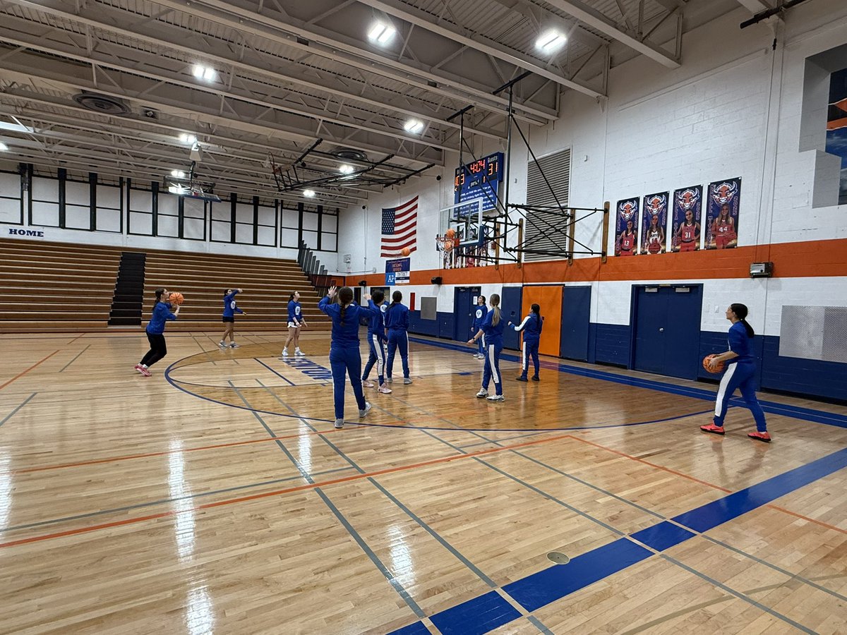 Walk through before getting the post-season started! #BisonPride 💙🦬🏀