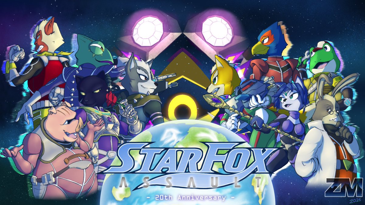 ZM_Anon's tweet photo. Star Fox Assault: 20th Anniversary

#starfox 
#StarFoxAssault20th 
#Nintendo 

art by me. https://t.co/go01jni3zr