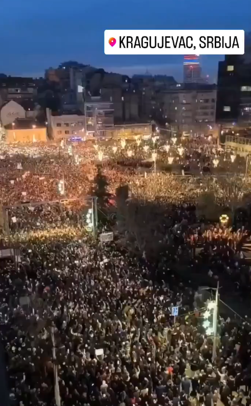 300.000 FREE people,  protectors of SR Constitution!
Kragujevac, 15.2.2025