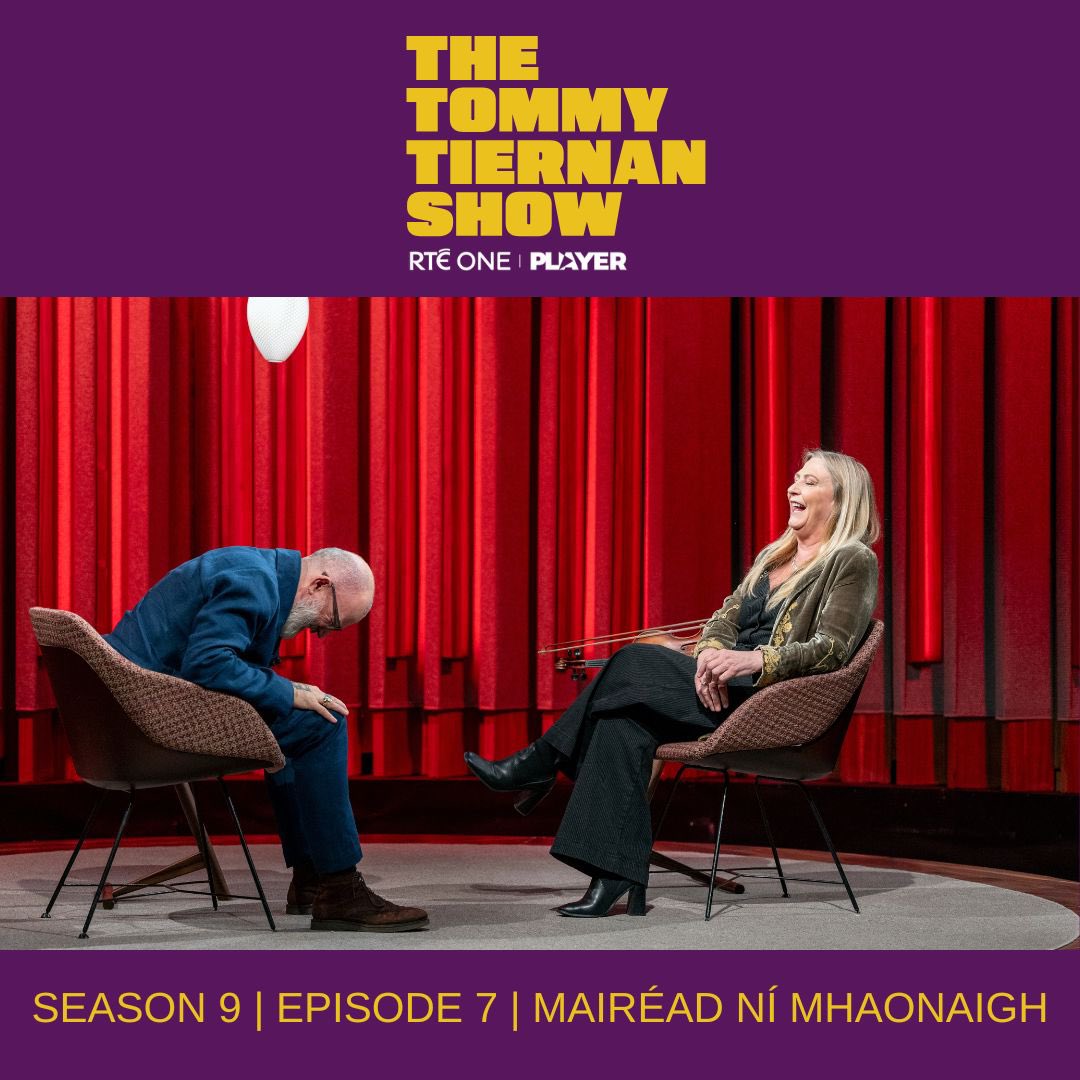 Musician Mairéad Ní Mhaonaigh 🎻 is Tommy’s 2nd guest tonight!

📺 Watch live now on <a href="/RTEOne/">RTÉ One</a> or on the <a href="/RTEplayer/">RTÉ Player</a>: rte.ie/player/onnow #TommyTiernanShow