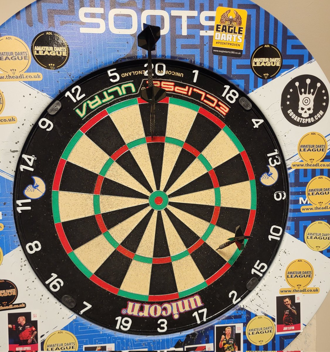 BraemarGareth's tweet image. There&apos;s always one leg that ruins a good avg🤣
A wee bit of practice, hit a 129 on @GoDartsProCom training. Then a decent game with a 115. Still a good few loose darts but it&apos;ll come. Busy week next week. 
@TheadlDarts @UnicornDarts @EagleDarts1 #foreveryplayer #pointproven