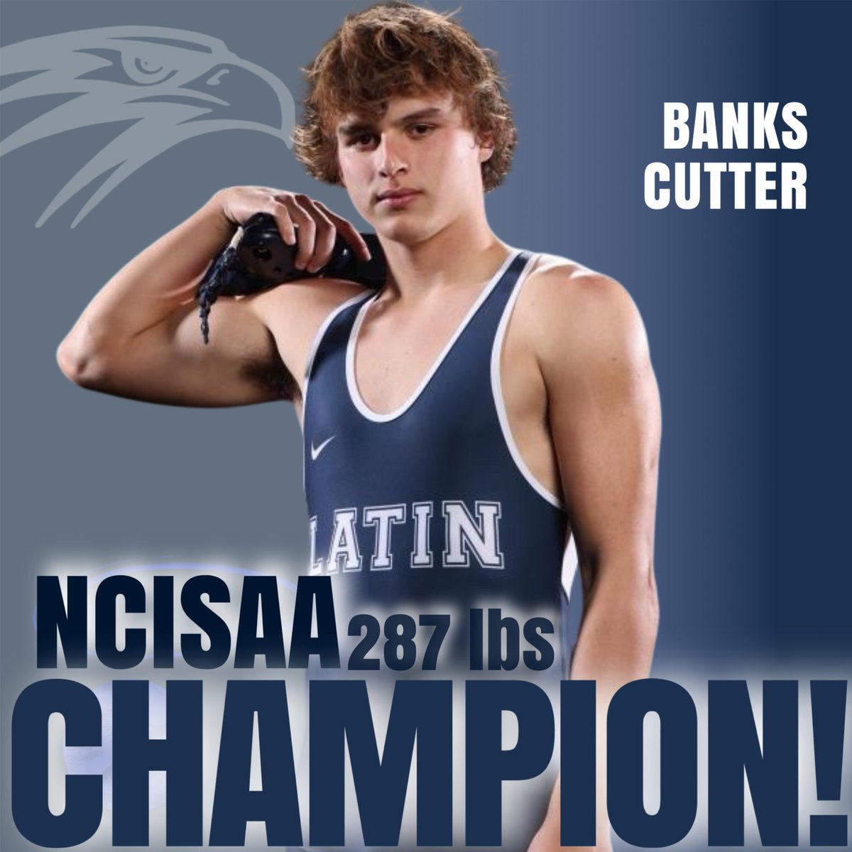 Banks Cutter is an <a href="/NCISAA1/">NCISAA</a> champion!! 💪🏼🏆

<a href="/CLS_Hawks_Wrest/">Charlotte Latin Wrestling</a>