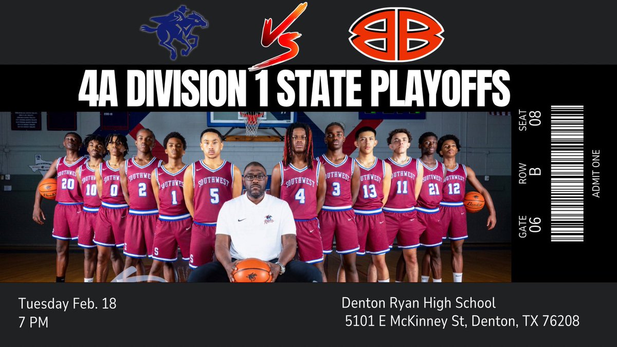 Your Runnin’ Raiders have punched their ticket the the playoffs for the 12th consecutive season! Come out and support as we take on Burkburnett, Tuesday Feb. 18th at 7pm @ Denton Ryan HS. #DFW 

<a href="/hoopinsider/">Hoopinsider</a> <a href="/ihss_dfw/">DFW Inside High School Sports</a> <a href="/dfwvarsity/">dfw varsity</a> <a href="/SportsDayHS/">SportsDayHS</a> <a href="/HSwfaa/">WFAA HS Sports</a>