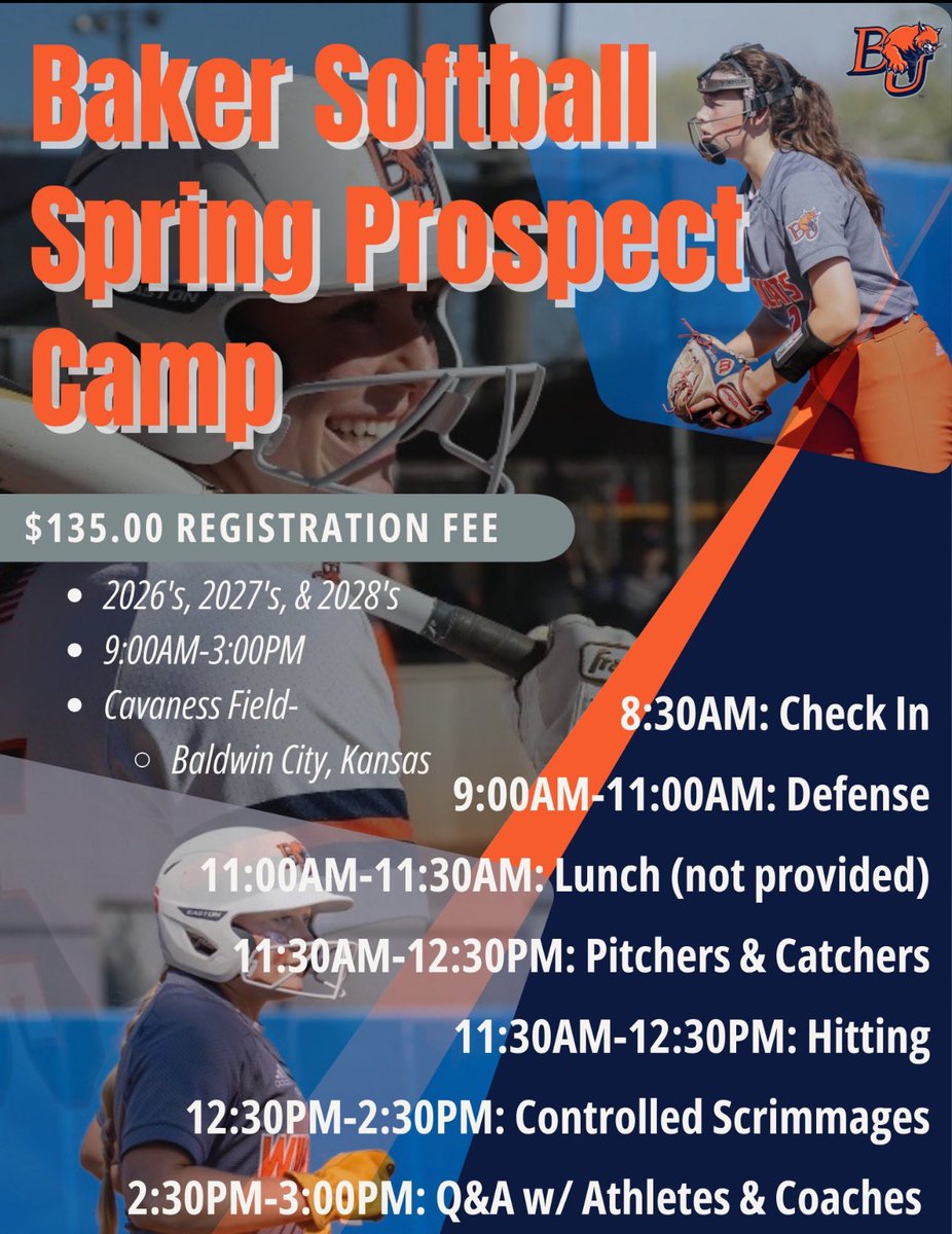 Baker University Softball tweet media