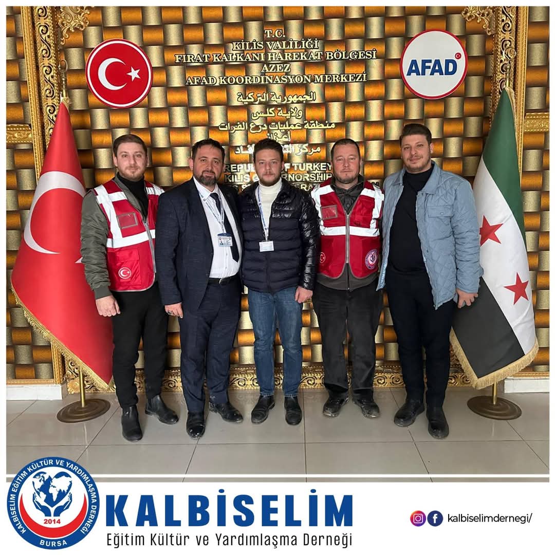 KALBİSELİM DERNEĞİ OLARAK
İÇİŞLERİ BAKANLIĞIMIZIN İZNİ İLE SURIYE ZİYARETLERİMİZ
              -2-
HİZMETLERİNDEN DOLAYI Iqra DERNEĞİNE TEŞEKKÜR EDERİM