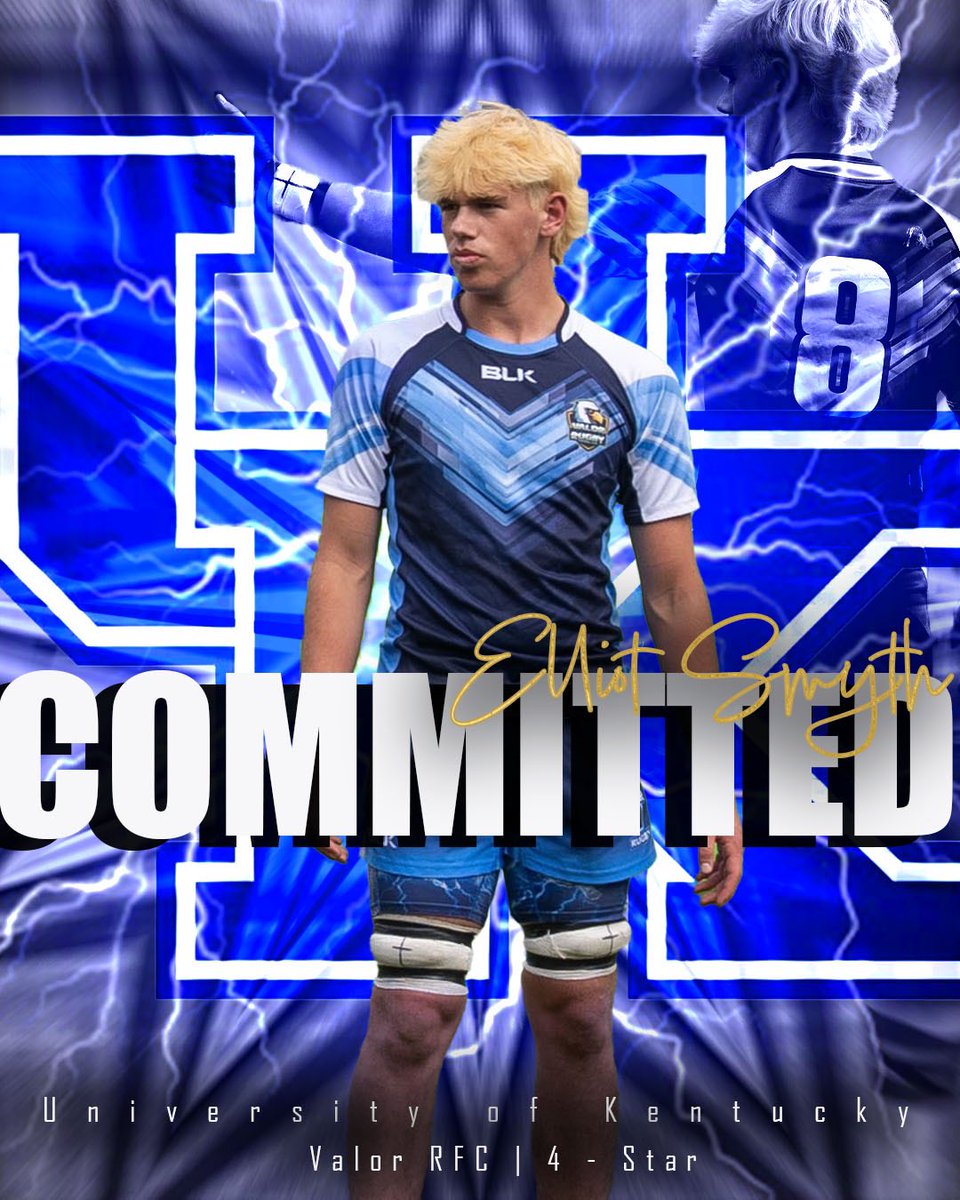 Elliot Smyth (@elliot_smyth) on Twitter photo ⭐️Kentucky Rugby ‘29⭐️
All glory to God! Thank you to all my coaches, family, teammates, and Valor RFC for getting me to to this point in my career. Go Wildcats!
<a href="/WildcatRFC/">University of Kentucky Rugby Football Club</a> <a href="/valor_rugby/">Valor Rugby</a> <a href="/ValorAthletics/">Valor Christian Athletics</a> ⭐️Kentucky Rugby ‘29⭐️
All glory to God! Thank you to all my coaches, family, teammates, and Valor RFC for getting me to to this point in my career. Go Wildcats!
<a href="/WildcatRFC/">University of Kentucky Rugby Football Club</a> <a href="/valor_rugby/">Valor Rugby</a> <a href="/ValorAthletics/">Valor Christian Athletics</a>