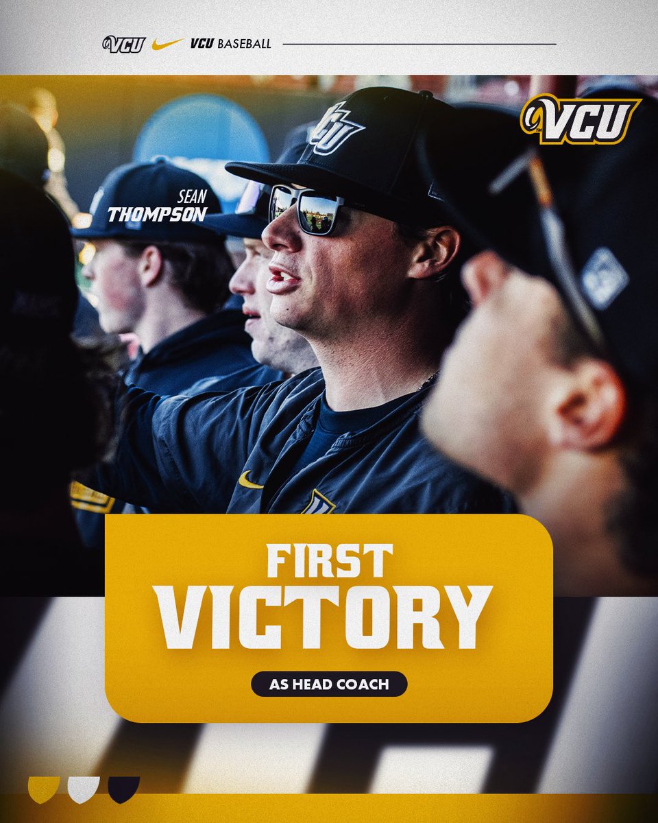 VCU Baseball (@vcubaseball) on Twitter photo The first W of the Coach Thompson eraโ๏ธ
One of the winningest pitchers in program history records his first victory as head coach!
<a href="/SeanThompsonVCU/">Sean Thompson</a> | #LetsGoVCU The first W of the Coach Thompson eraโ๏ธ
One of the winningest pitchers in program history records his first victory as head coach!
<a href="/SeanThompsonVCU/">Sean Thompson</a> | #LetsGoVCU
