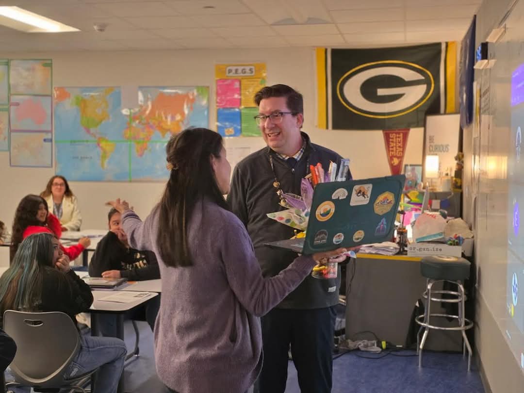 Congratulations Mr. Wimmer for being selected as Teacher of the Year! 🎉 His dedication, passion, and inspiring teaching in 6th grade social studies make a lasting impact on our students every day. Well-deserved recognition! #TeacherOfTheYear #InspiringEducator #MatadorMindset