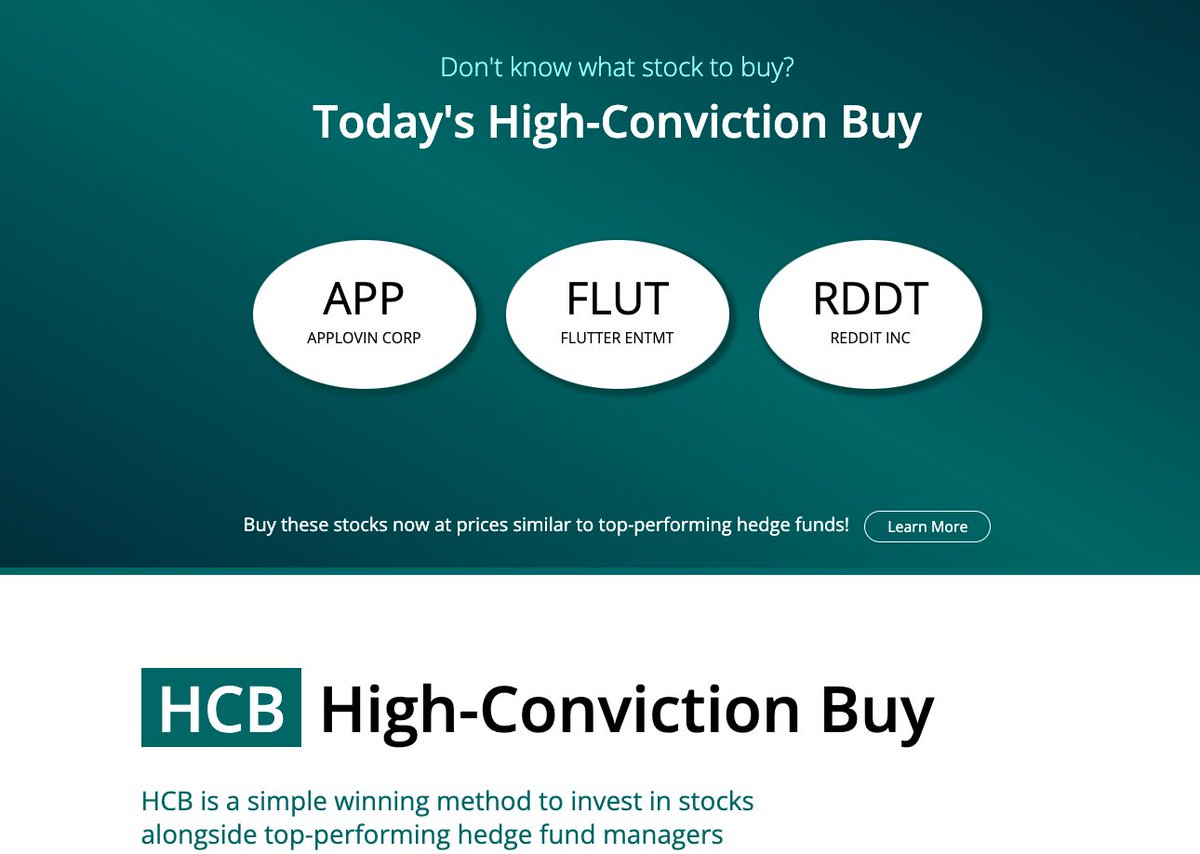 HedgeMind's tweet photo. $APP $FLUT $RDDT 👇🏼

The three stocks are just some of the best High-Conviction Buys among top hedge funds in Q4.

After each quarter of #13F filings, we crunched the data and identify stocks that hedge funds have acquired significant stakes with high-conviction.

https://t.co/fGfxd7sqA8