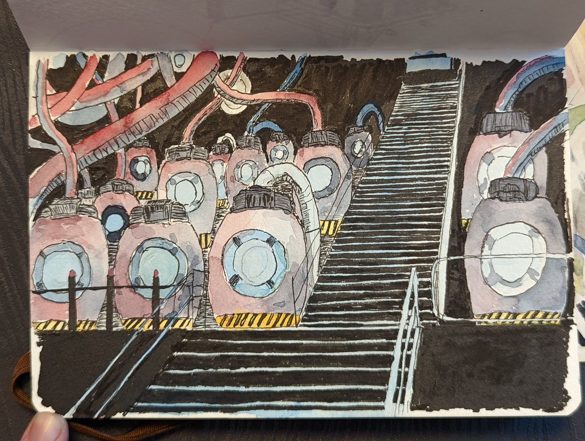 Lhet's tweet image. #5 Nibel Reactor

First time I've done a fully inked solid black background, still a lot of things to figure out.