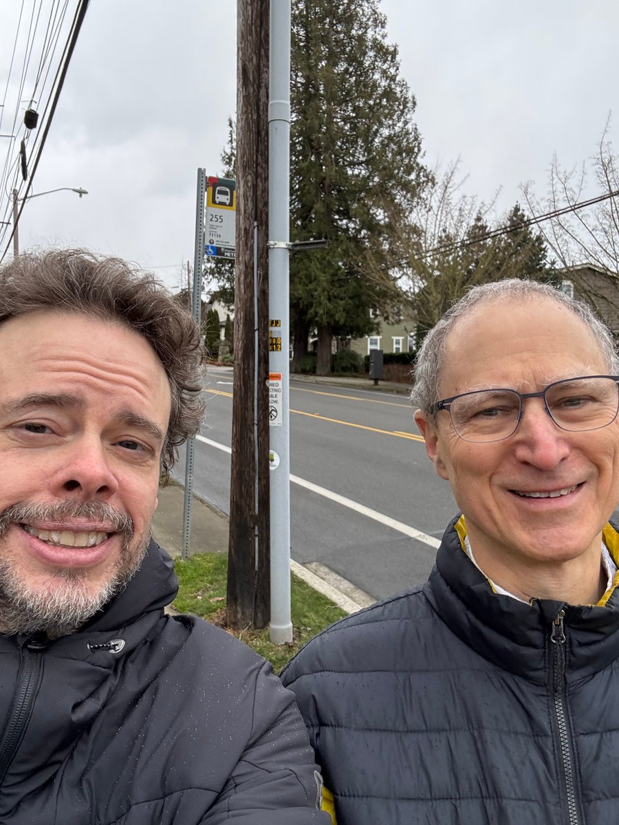 I was out on a walk today and ran into one of my actual real-life heroes: Michael Abrash! He wrote The Zen of Assembly Language, which was our "bible" at Geoworks in the 1990s. He's done a ton of amazing stuff, not least of which was co-writing Quake with John Carmack. ("John