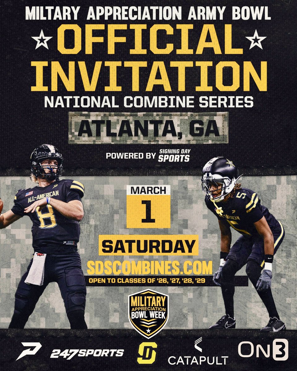 Thanks to the <a href="/USArmyBowl/">Military Appreciation Bowl Week</a> for the invite!