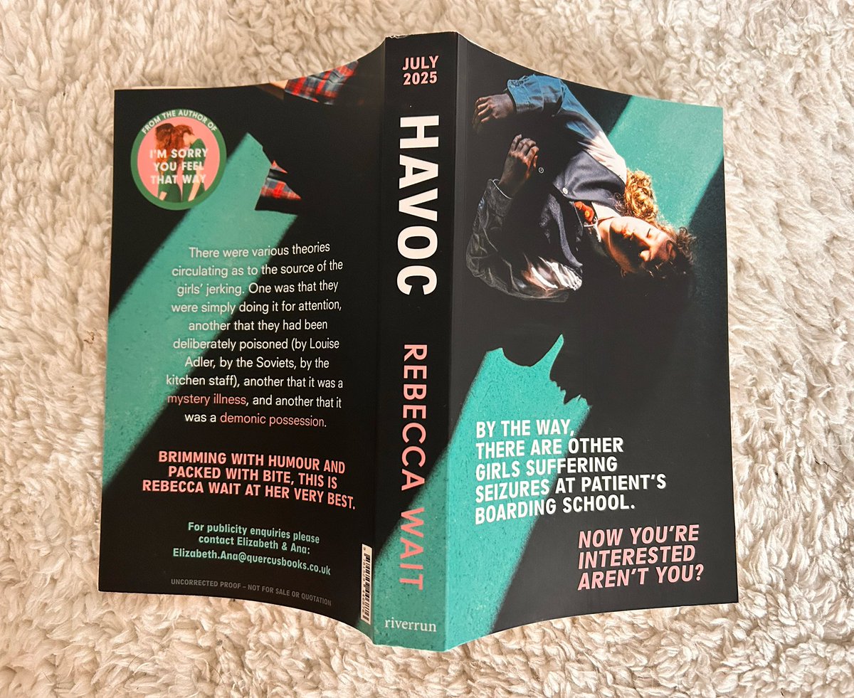 JoanneSchofiel1's tweet photo. Thank you @QuercusBooks for a copy of #Havoc by Rebecca Wait.
#ImSorryYouFeelThatWay was one of my favourite 2024 reads so I’m very excited to start this one! 🩵🖤
Coming in July 2025 https://t.co/ZXNSSKu8GX