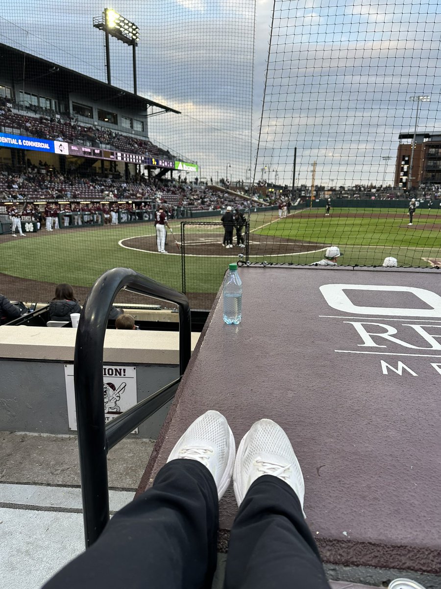 Tough life for my Mississippi State daughter on opening day of College baseball in Starkville!