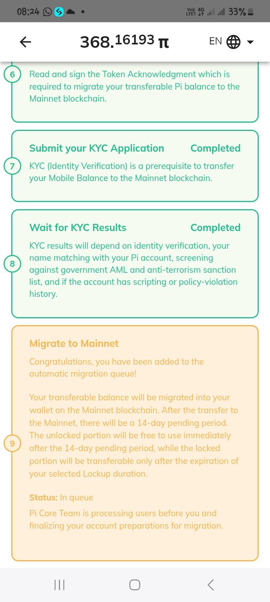 EAfokeoghene's tweet photo. @PiCoreTeam My account need to be validated so that my pi token cam be migrated https://t.co/VwQIoFw1yT