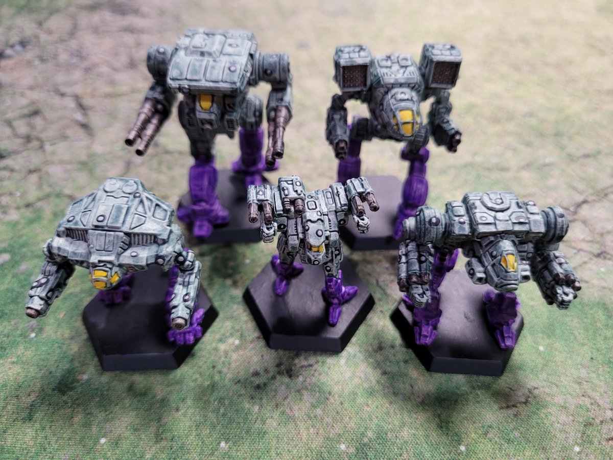 thehereticdude's tweet image. A smoke jaguar star I finished last night. These guys have a bright and happy future ahead on Wolcott and luthien! #battletech