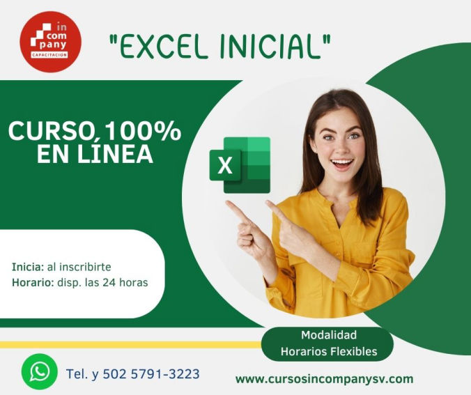 SoftVisionAV's tweet image. Curso 100% EN LÍNEA EN VIVO🌎
🎯 MICROSOFT EXCEL INICIAL

✉️ Para más información, visita nuestro sitio web: 
goo.su/qJorYvo 
WhatsApp wa.link/iscdb4 
#ExcelAvanzado #excelbasico #ExcelIntermedio #Excel #Excelenlinea #cursosonline #cursosvirtuales
