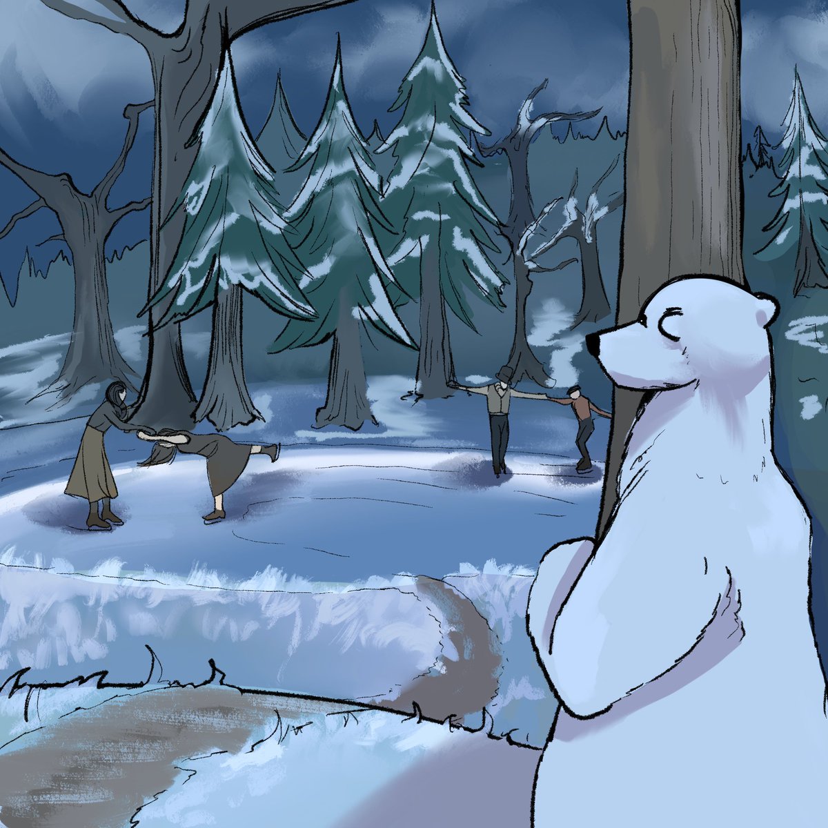 foolsopera's tweet photo. he just wanna join in...
.
.
.
#polarbear #comicart #digitalart #LandscapeArt #Memeart https://t.co/sGkyDI67Hj