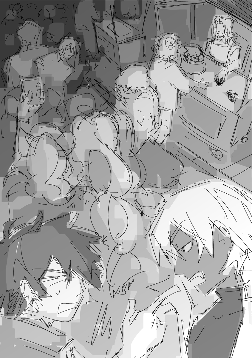 darakuou's tweet photo. heres my piece!!! i had a dream about maskless femt having six eyes so i drew this <3 heres an alternate unfinished piece with everyone as well :) #血界戦線 #kekkaisensen https://t.co/vUPgKi5QAJ