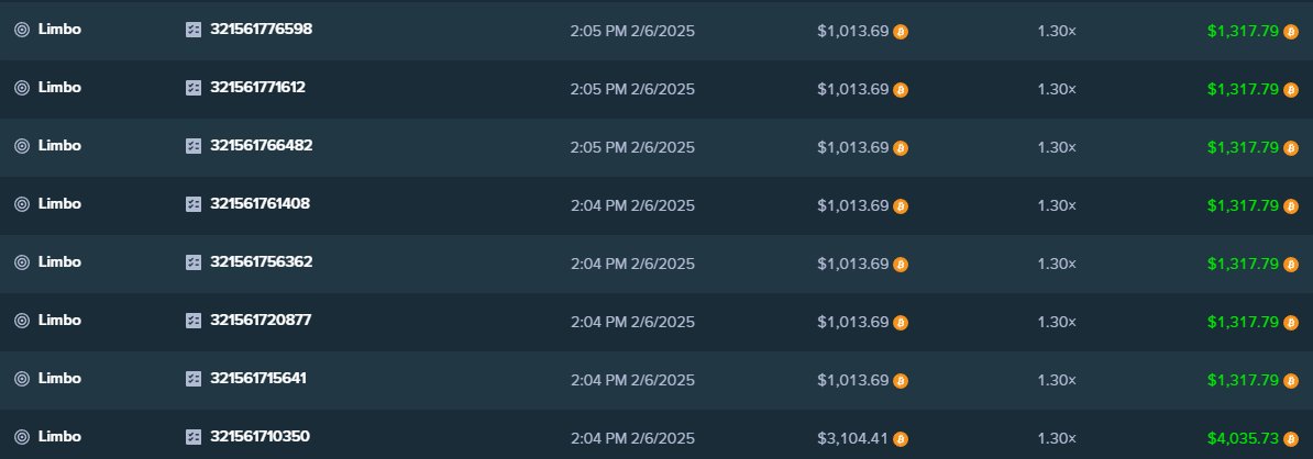 Nothing like spamming $1000 bets on a 1.3x multi 😂

RT + Drop <a href="/Stake/">Stake.com</a> username 👇