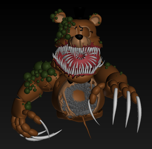 LazyCoffe19's tweet photo. Twisted Freddy Wip 3
and yes, it will be a pack, a Twisted One Pack.
#FNaF #TwistedOne #TwistedFreddy #3D #Wip #Model #Blender https://t.co/vhTK4cJRzt
