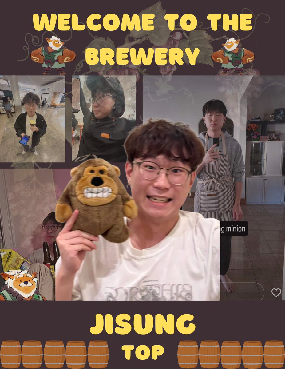 🔥🍺WELCOME TO THE BREWERY🍺🔥 

Leaving behind his dreams to find the NJuzz, fueled by Wendy's Son of Baconator, glazed by Spica, can we get five big booms for Kobuko's Brewery Top Laner JISUNG!🏆💥

#BrewedForVictory #NACLOQ #DistilledFromADifferentGrain