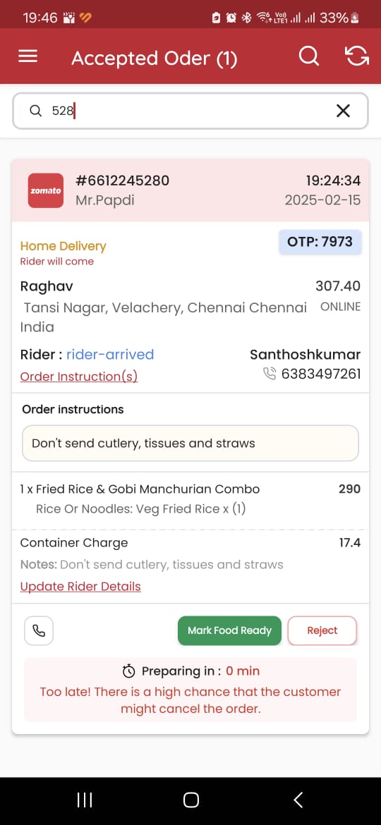 UncleShrewd's tweet photo. @zomato @deepigoyal Tried uploading the cctv video here, it says the video is long for uploading . attaching the order ID and call records. https://t.co/2LjLL1ui7g