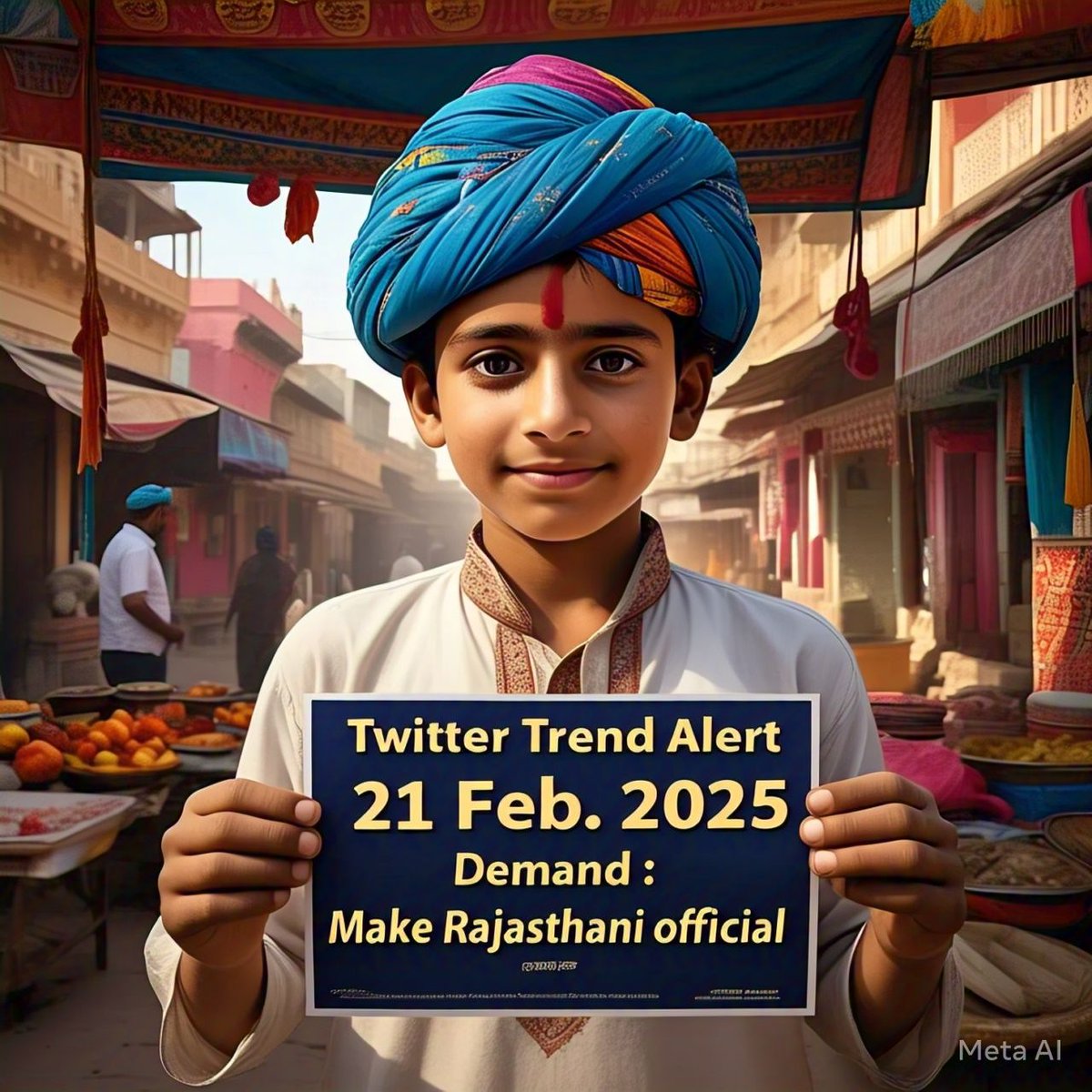 🐪राजस्थान वाळा⚔️🇮🇳 (@rajasthanwalla) on Twitter photo ⚠️ ट्विटर ट्रेंड अलर्ट :21 फरवरी 2025⚠️
सगळा सु अरज टेम निकाळ सीर करज्यो 🙏
मायड़ राजस्थानी रा ट्वीटर ट्रेंड ने सफल करणो है ✊
• नुवो हैशटेग :ऐक दिन पैला बता दियो जासी
•आपणी माँग : अनुच्छेद 345 रै मुजब राजभाषा रा रूप म #राजस्थानी_लागू_करो
<a href="/RajveerChalkoi/">Rajveer Chalkoi</a>
<a href="/ShubhamRewar4U/">SHUBHAM REWAR</a> ⚠️ ट्विटर ट्रेंड अलर्ट :21 फरवरी 2025⚠️
सगळा सु अरज टेम निकाळ सीर करज्यो 🙏
मायड़ राजस्थानी रा ट्वीटर ट्रेंड ने सफल करणो है ✊
• नुवो हैशटेग :ऐक दिन पैला बता दियो जासी
•आपणी माँग : अनुच्छेद 345 रै मुजब राजभाषा रा रूप म #राजस्थानी_लागू_करो
<a href="/RajveerChalkoi/">Rajveer Chalkoi</a>
<a href="/ShubhamRewar4U/">SHUBHAM REWAR</a>