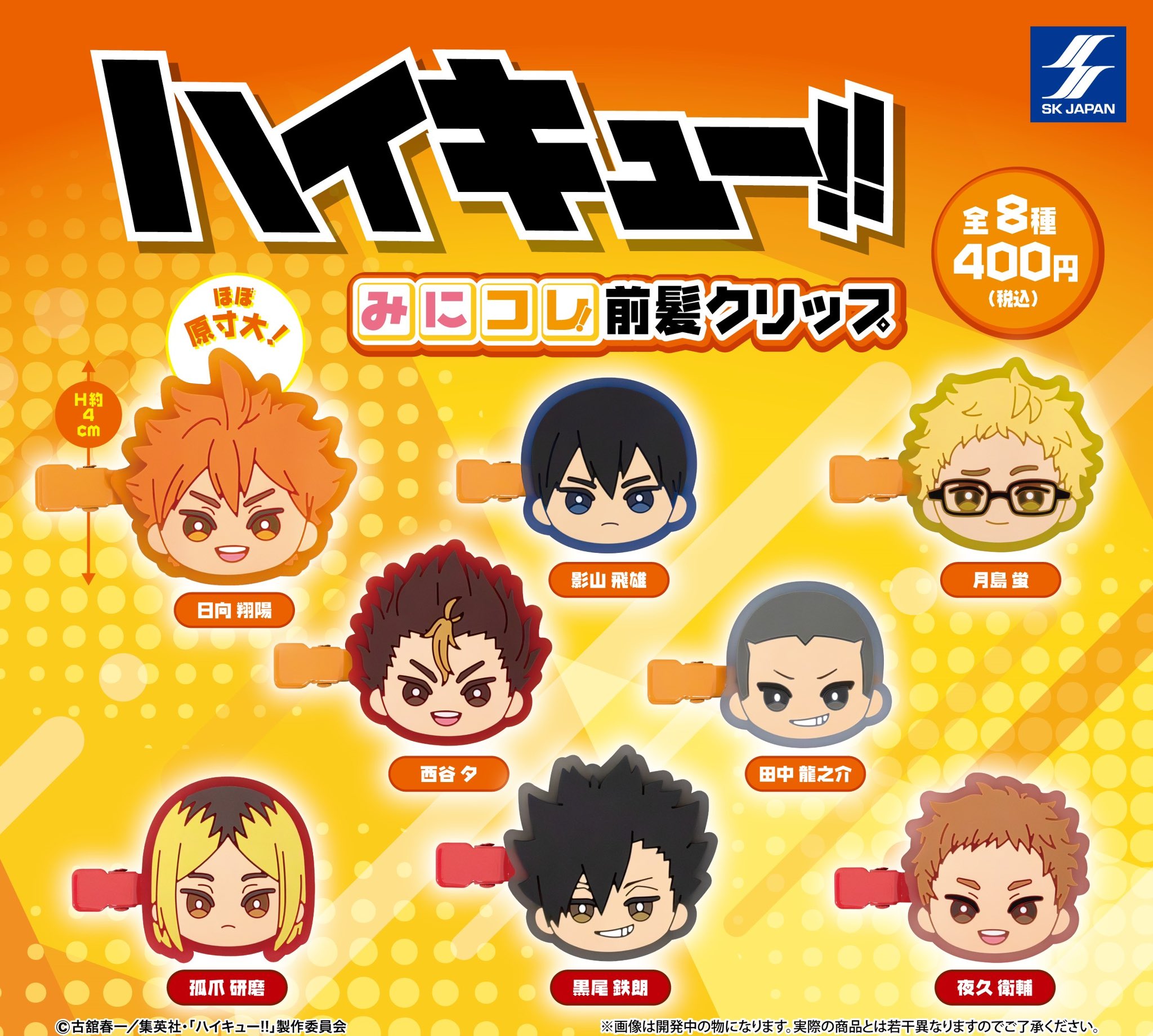 ハイキュープラザ　限定　ヘアクリップ　9種類　コンプリート　HAIKYU ハイキュープラザ 限定 ヘアクリップ 9種類 コンプリート HAIKYU