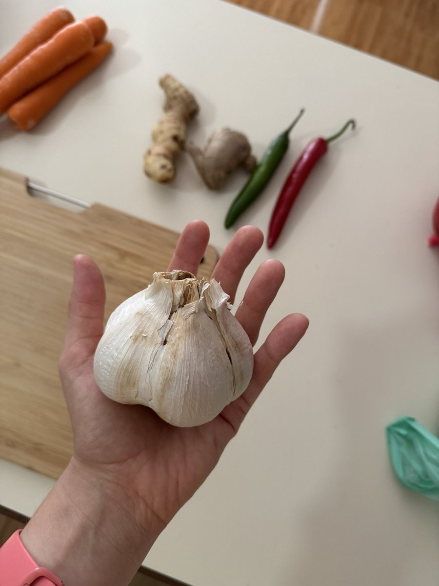 RoxyTall's tweet photo. recipe: use two garlic cloves
me: no problem boss https://t.co/pARYLJEJmG