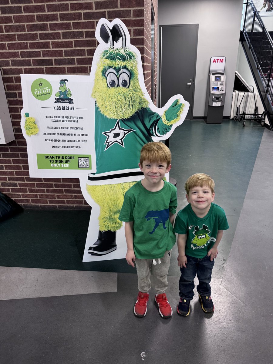 A <a href="/VictorEGreen/">Victor E Green</a> Birthday brunch for the big 4 year old! 💚 Then off to the rink to support our cousin. Hockey and the <a href="/DallasStars/">Dallas Stars</a> are life.