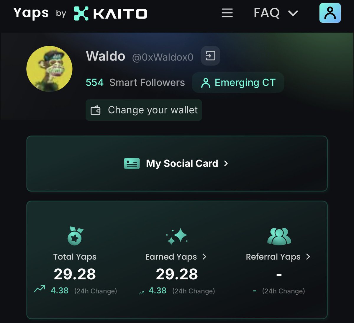 Just starting my journey with <a href="/KaitoAI/">Kaito AI 🌊</a>!

Will yap and follow back my $KAITO fam!

LFG!
🫡