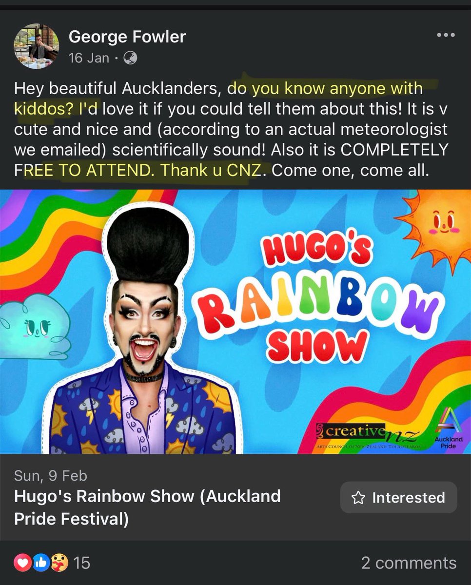 🚩🚩This is DISGRACEFUL🚩👇👇

 So this ‘Hugo Grrl’ aka ‘George’ Fowler a kiddie groomer was given in November 2024 $1.1 MILLION dollars of our tax payers money to fund 8 episodes of his drag story time for kids. 

It will be broadcast on TVNZ later this year. 

Now with current