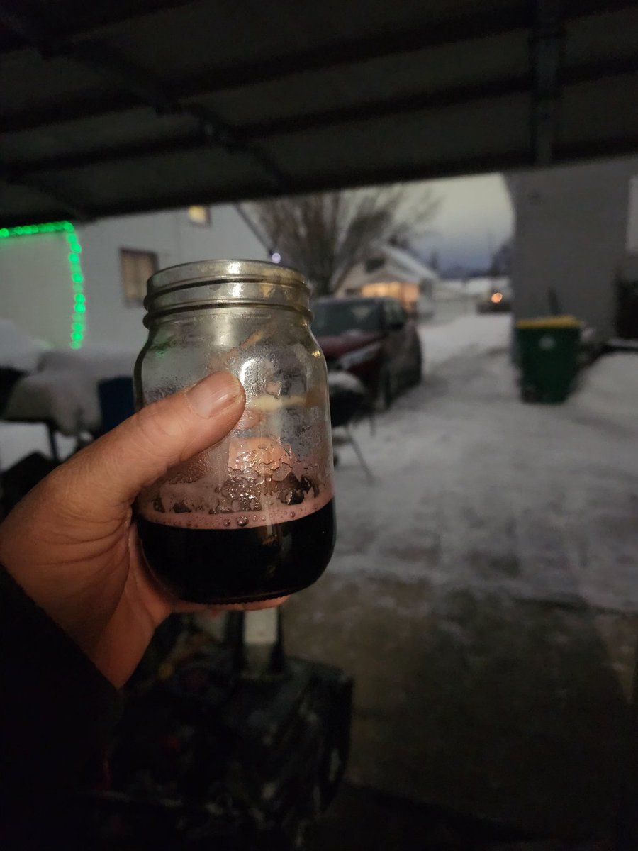 After snow blowing twice today, I'm beer'ed out. Time for the garage #wine