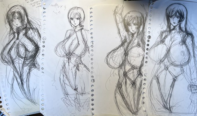 地層の下から昔のアナログラクガキが…
たぶん捜査官マリカの設定を考えてた時のだな 