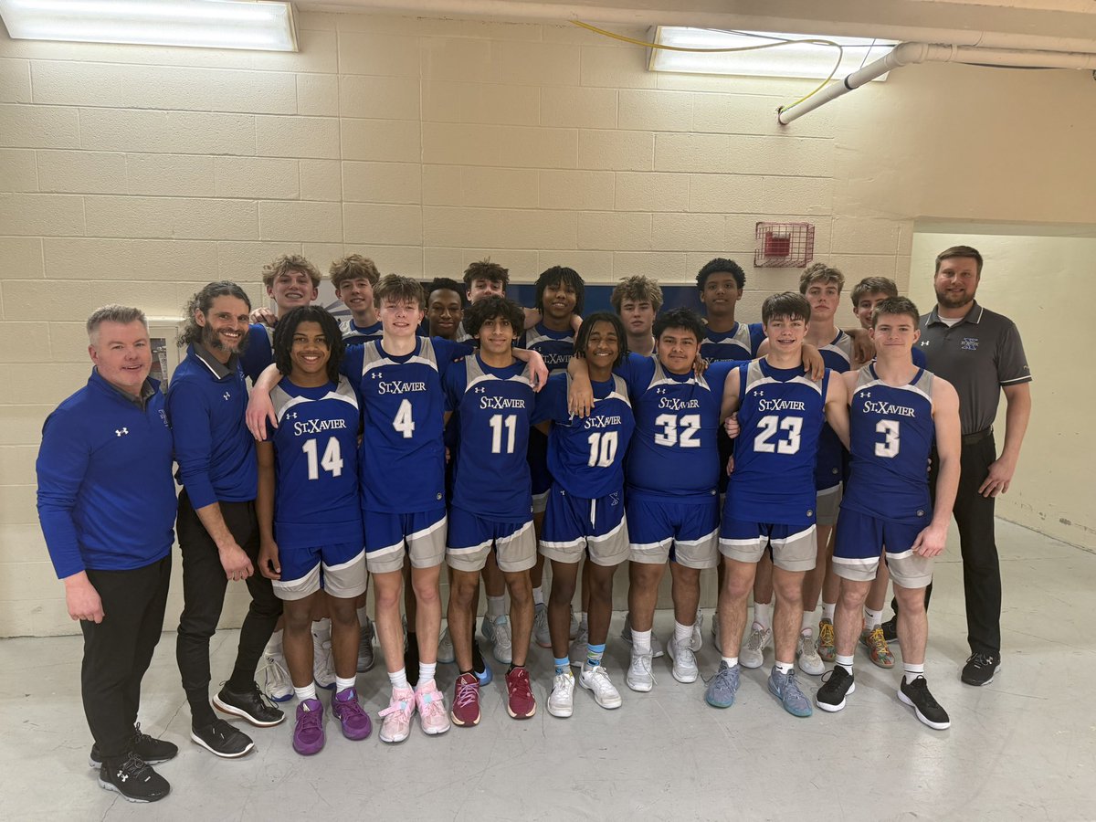 St. Xavier Basketball (@stxbball) on Twitter photo The JV Bombers end their season in style with a comeback victory over Lakota West 49-36!!
They finish 17-4 overall (4-2 in GCL). They are Co-GCL South Champs (with Moeller) on the season!! 🏆
Let’s goooo, Boys!! Way to finish strong! 👏🏻
#GoBombers | #AMDG | <a href="/stxsports/">Cincy St. X Sports</a> The JV Bombers end their season in style with a comeback victory over Lakota West 49-36!!
They finish 17-4 overall (4-2 in GCL). They are Co-GCL South Champs (with Moeller) on the season!! 🏆
Let’s goooo, Boys!! Way to finish strong! 👏🏻
#GoBombers | #AMDG | <a href="/stxsports/">Cincy St. X Sports</a>